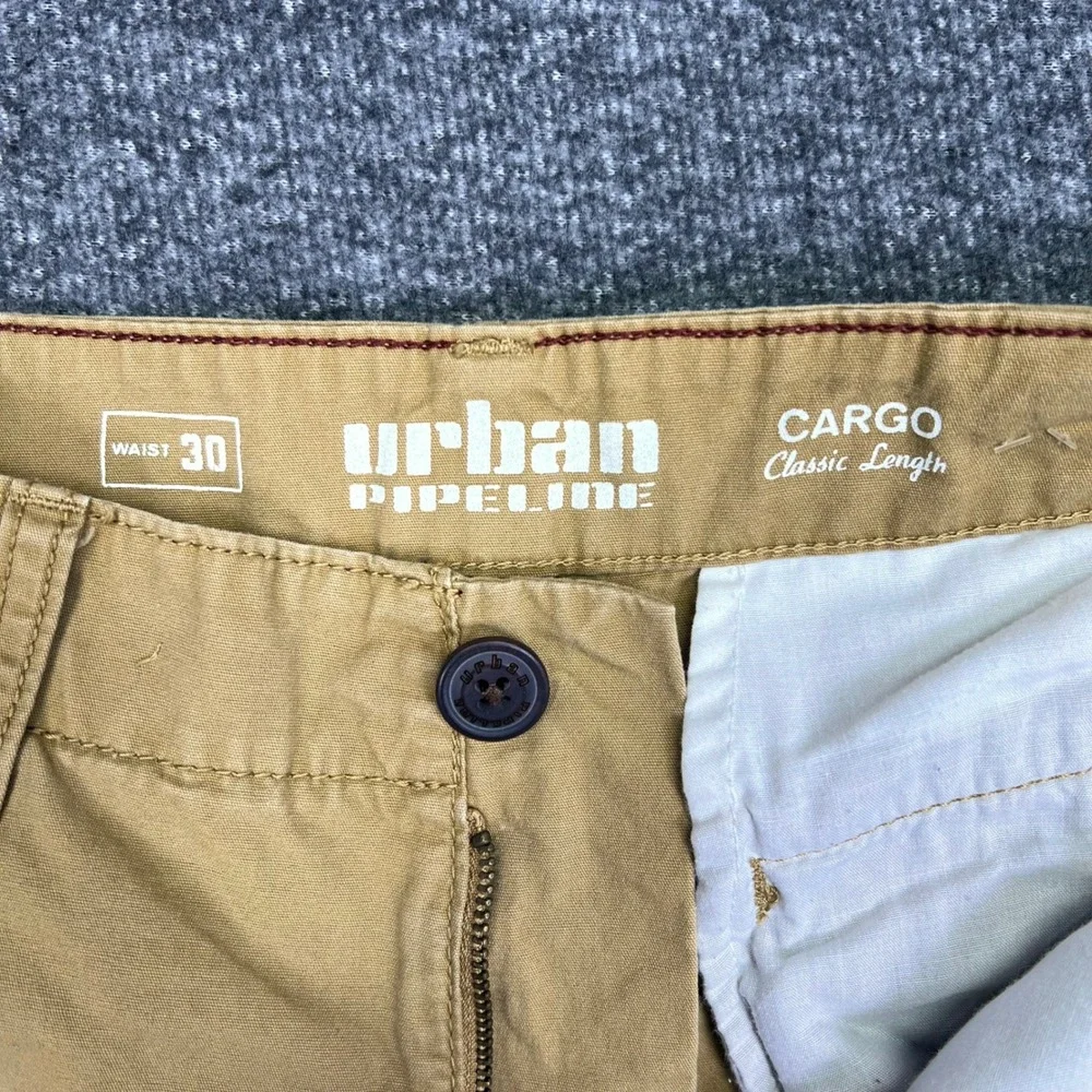 Urban Pipeline Cargo Shorts Mens 31 Tan Khaki Classic Outdoor Utility Hiking